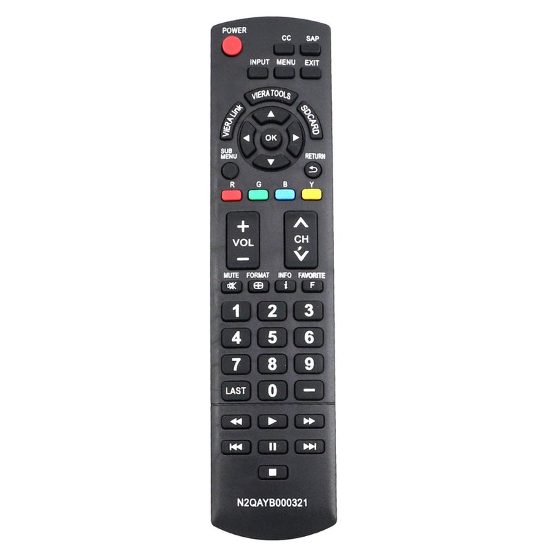 Beyution N2QAYB000321 Remote Control fit for Panasonic Plasma LCD HDTV TCL26X1 TCL32G1 TCL32S1 TCL32X1 TCL37G1 TCL37S1 TCL37X1 TCP42C1 TCP42S1 TCP42U1 TCP42X1 TCP46S1 TCP46U1 TCP46UI TCP50C1 TCP50S1 TCP50U1 - Image 1